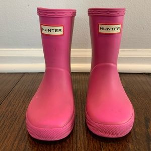 Toddler girls Hunter boots - Sz 6